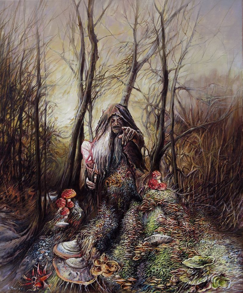 Pandemonium pagan#balts#forest acrylic on canvas 65/54 cm